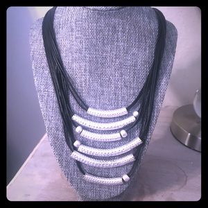 Stunning Silver Layered Necklace